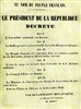 L'affiche du coup d'Etat de Louis-Napoléon Bonaparte