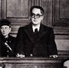 Robert Brasillach lors de son procès
