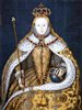 Élisabeth I<sup>ère</sup> lors de son couronnement. National portrait Gallery, Londres