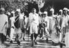 Gandhi lors de la \'Marche du sel\'.